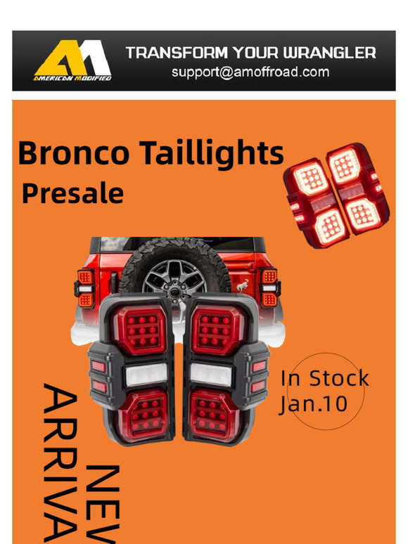 💥Good News: New Bronco Taillight Will Be In Stock