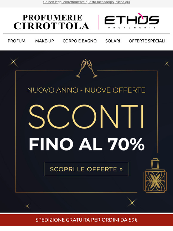 Nuovo anno - nuove offerte! ✨ Fino al -70% - Acquista online!