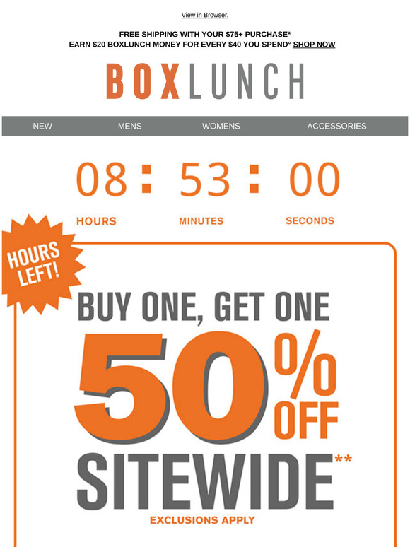 Last call 🚨 Hours left to BOGO 50% off
