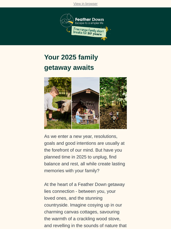 Your 2025 glamping stay awaits