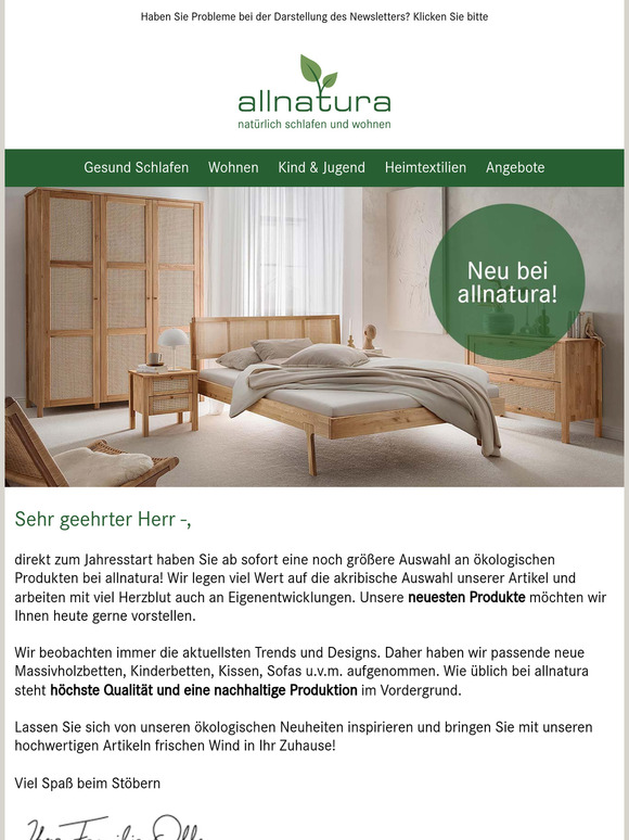 Entdecken Sie alle Neuheiten bei allnatura!