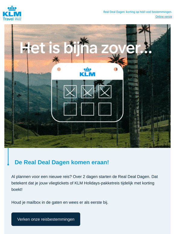 Dinsdag 7 januari starten de Real Deal Dagen!