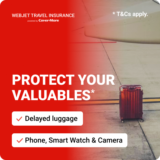 Protect your valuables with Webjet Travel Insurance
