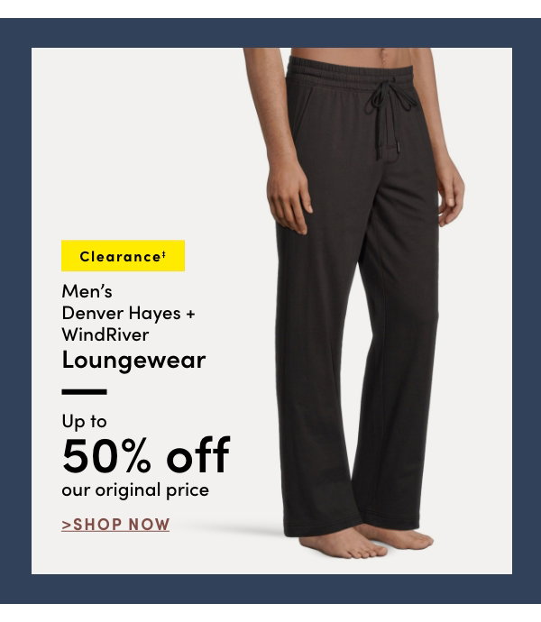 Clearance Men's Denver Hayes & WindRiver Loungewear, up to 50% off our original price