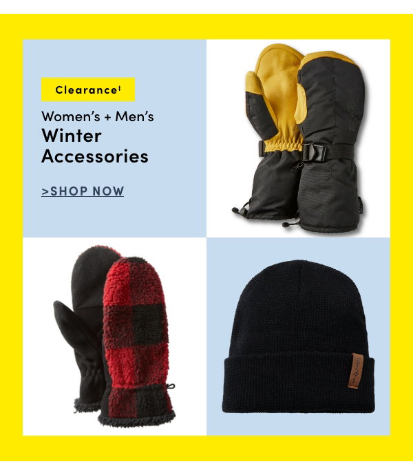 Clearance Women's + Men's Winter Accessories 