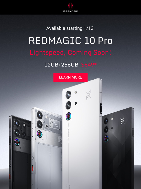 ❄️Meet the all-new REDMAGIC 10 Pro Lightspeed, available on 1/13.