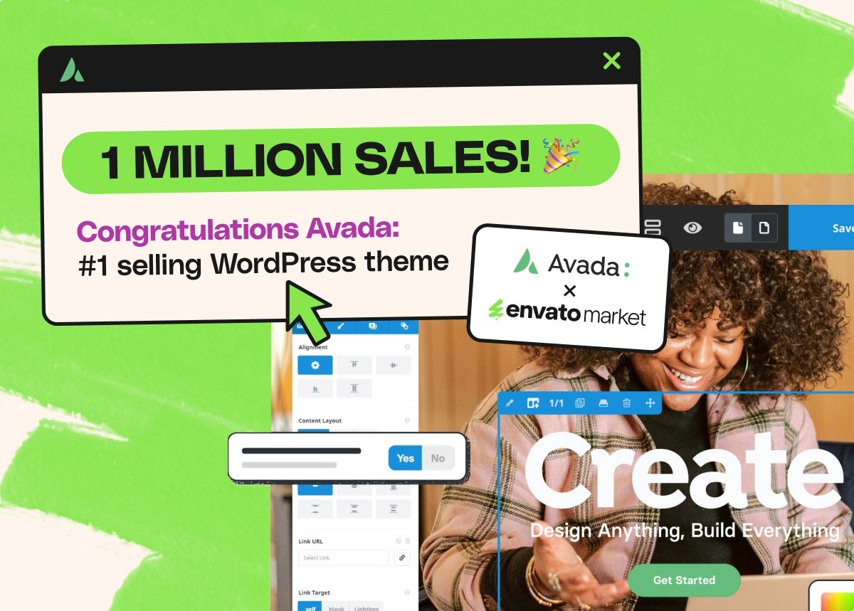1 Million Sales! Congratulations Avada: #1 selling WordPress theme