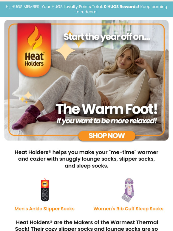Begin the year on a warm foot 🧦 and keep your self-care 💛 resolution, .