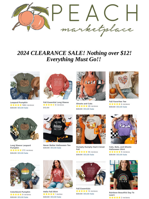 2024 CLEARANCE. EVERYTHING MUST GO! ❤️