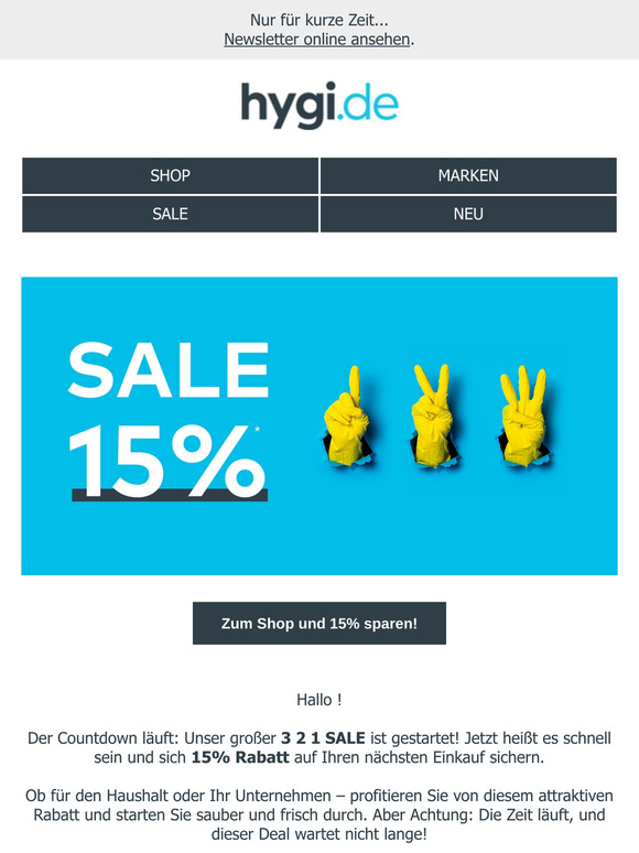 3... 2... 1... SALE – Jetzt zugreifen und sparen! 🚀