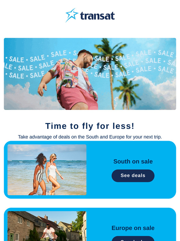 Deals on all destinations! 🛫