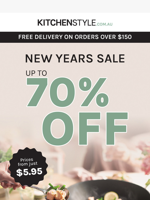 New year, new kitchen supplies on sale NOW