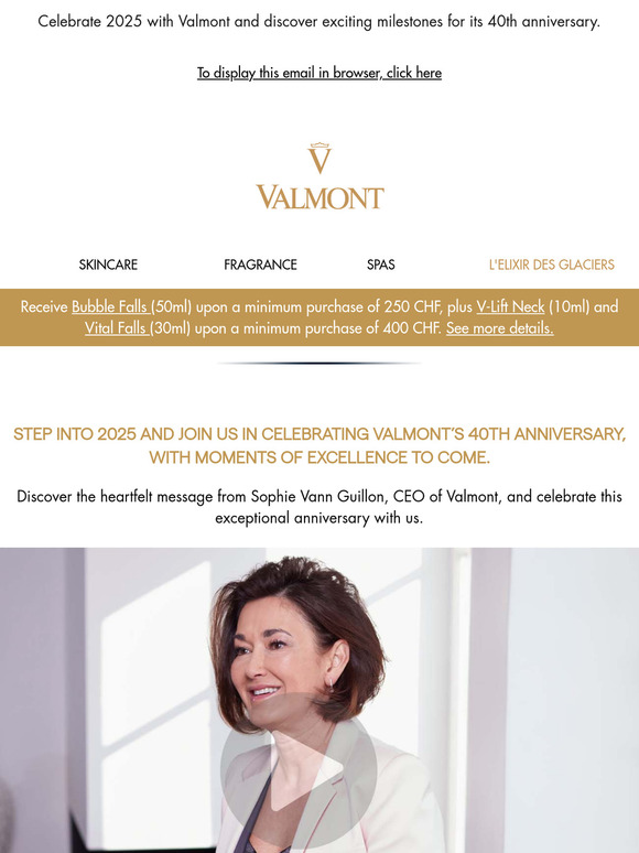 Warmest wishes by Sophie Vann Guillon, CEO of Valmont