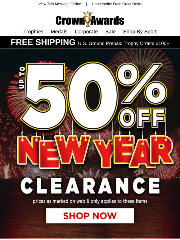 Up to 50% Off - New Year Sale