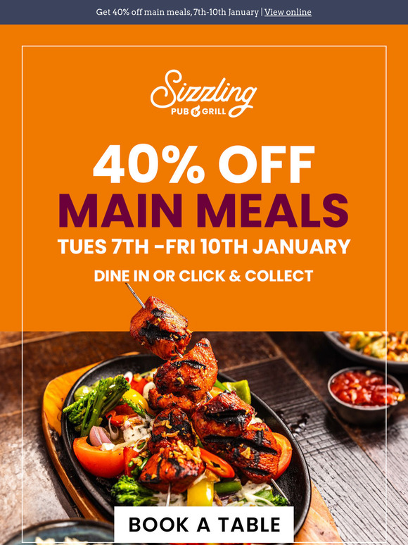 New year, new sizzling offer - 40% off 🔥