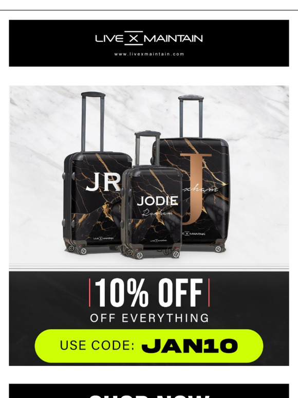 10% on Suitcases AND Phone Cases – Shop Now!