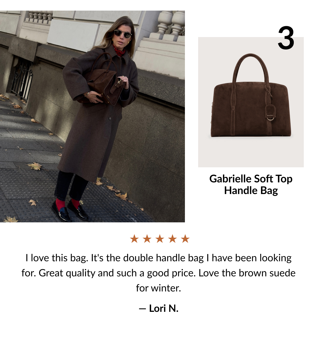 Gabrielle Soft Top Handle Bag