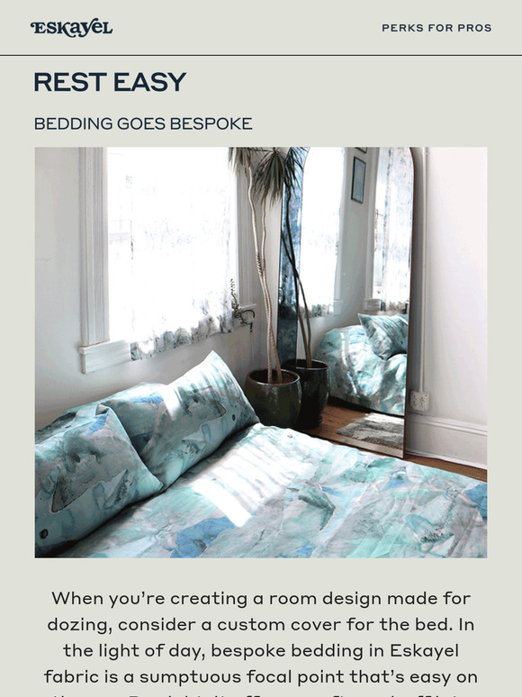 Perks for pros | Custom bed covers