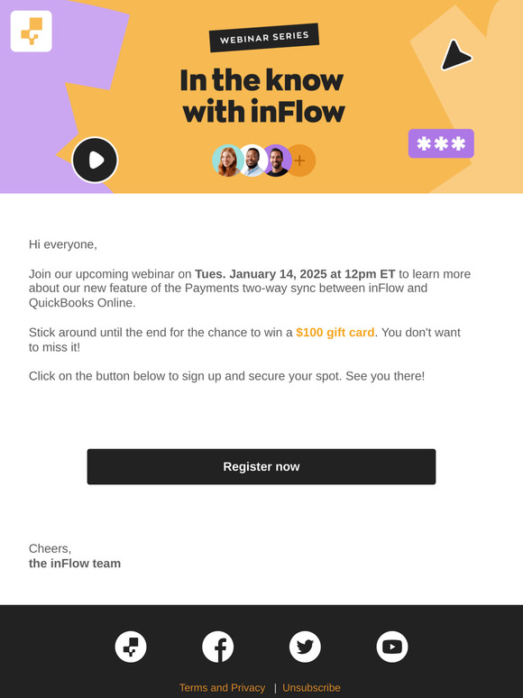 Webinar Sign Up (1 Week Reminder) | inFlow: QBO Two-Way Sync