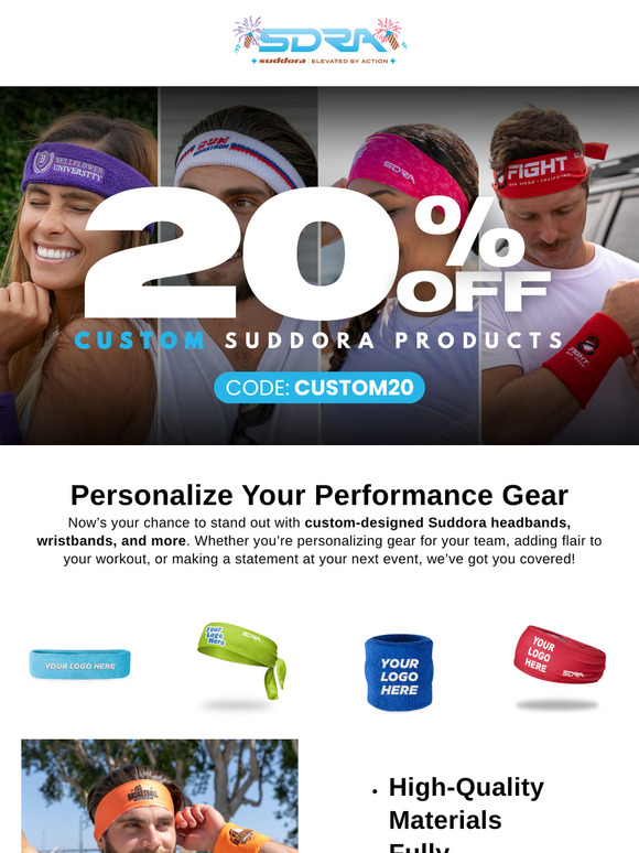 Personalize Your Style: 20% Off Custom Products!