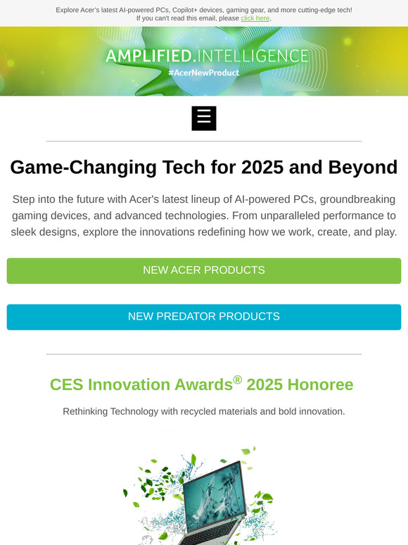 Your Next AI PC- Acer 2025 Latest Products