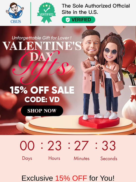 😍Surprise Your Sweetheart: Valentine’s Day Unique Bobblehead Gifts