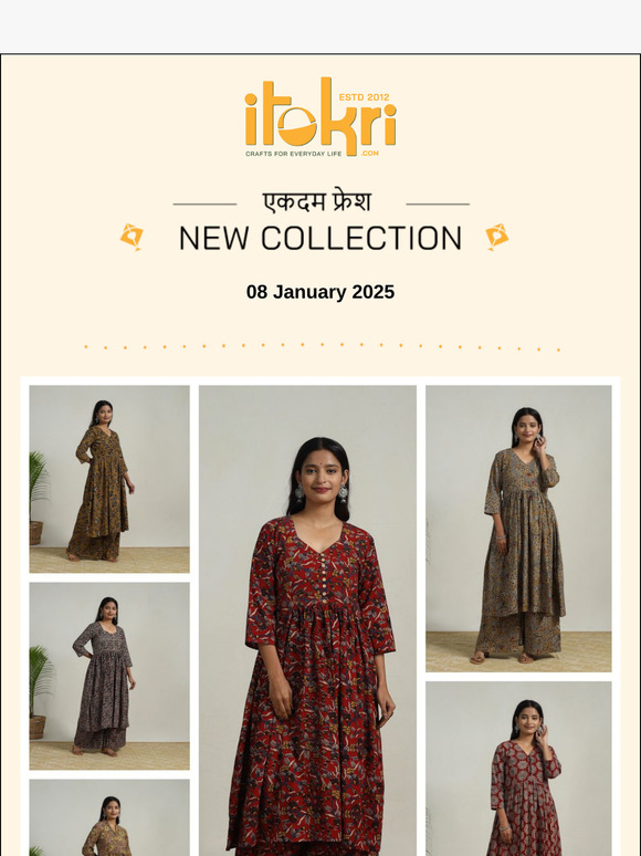 🌸Kalamkari Print Kurta With Palazzo Sets🔸Exclusive! Handspun Pochampally Ikat Silk Sarees🔸Banarasi Silk Dupattas🔸Batik Print Cushion Covers🔸New Today! 🛍️🌟
