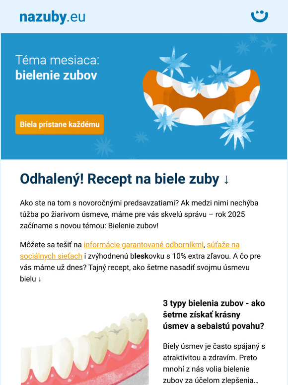 [Bielenie zubov] 🤩 Prezradené! Zistili sme, ako šetrne vybieliť zuby →