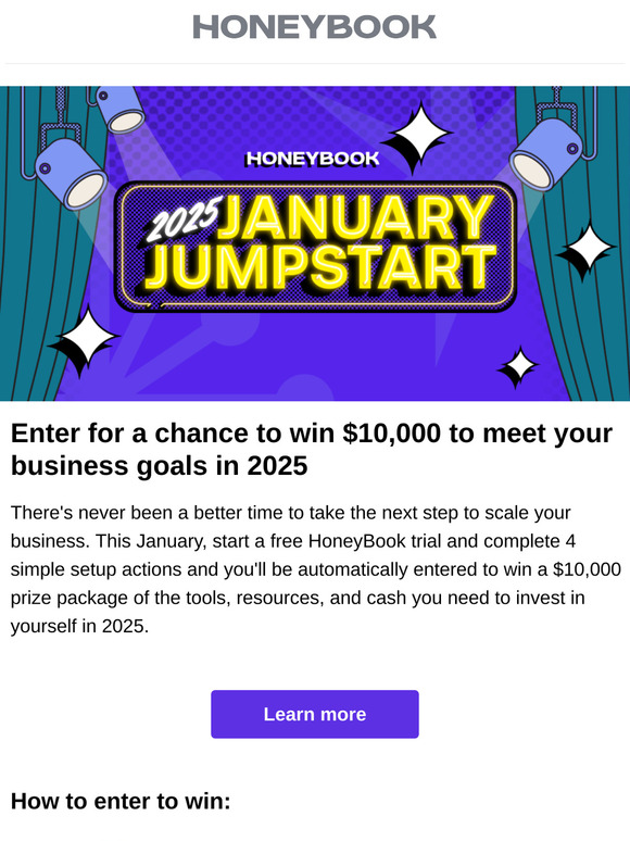 Win $10,000 to thrive in 2025