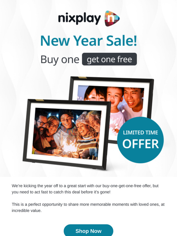 Buy one get one free ends this weekend!