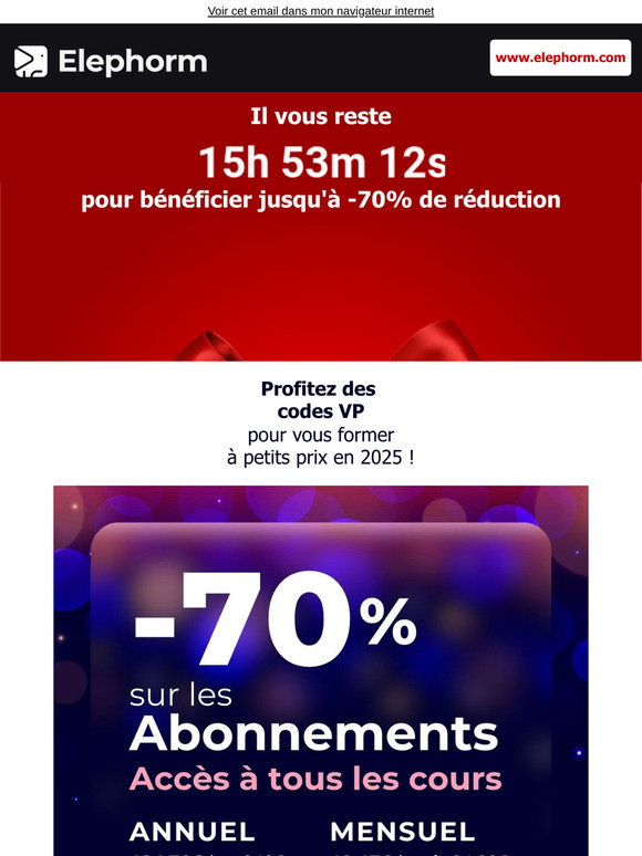 Vite, les -70% de réduction se terminent aujourd'hui !