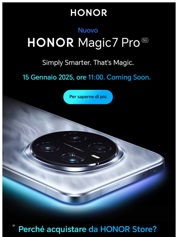 HONOR Magic7 Pro in arrivo!
