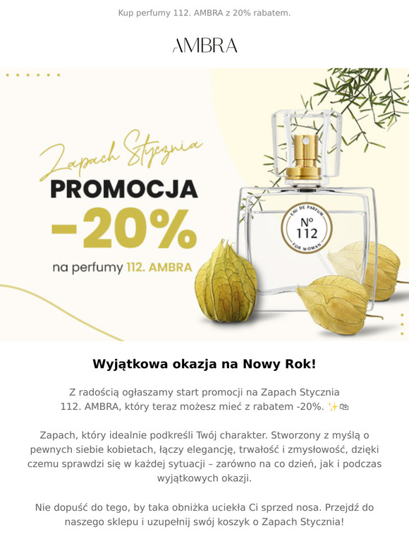 Rozpocznij nowy rok z przytupem i pięknym zapachem!