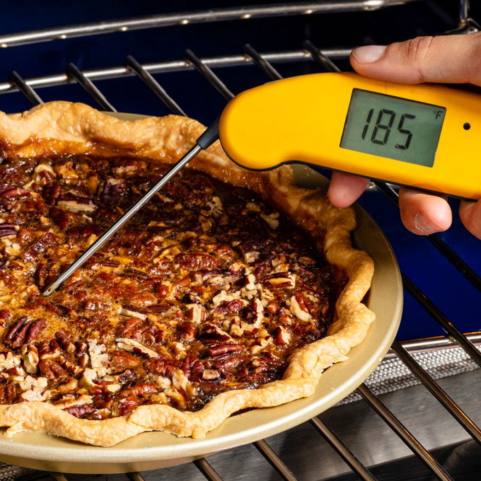 Thermometer in a pie
