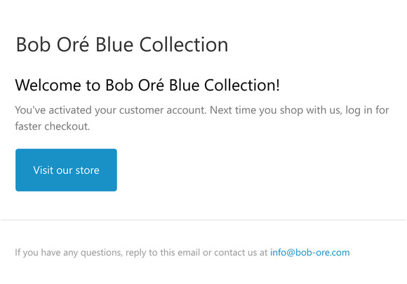 Customer account confirmation