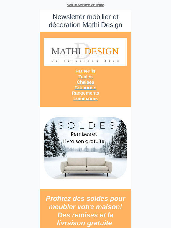 🛋SOLDES ❄️ Meubles et décoration