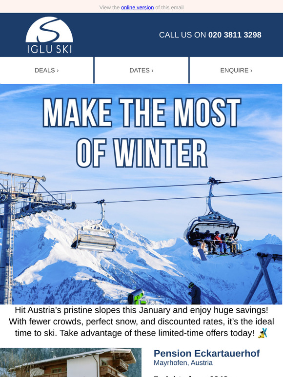 Last-Minute Deals in Austria – Perfect Snow, Fewer Crowds, Huge Savings! ❄️