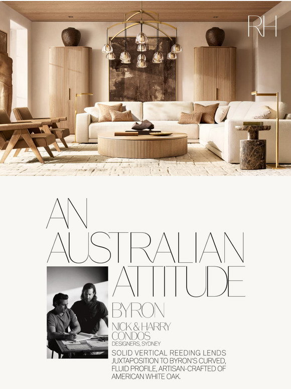 Restoration Hardware: Discover the Byron Collection in Reeded American ...