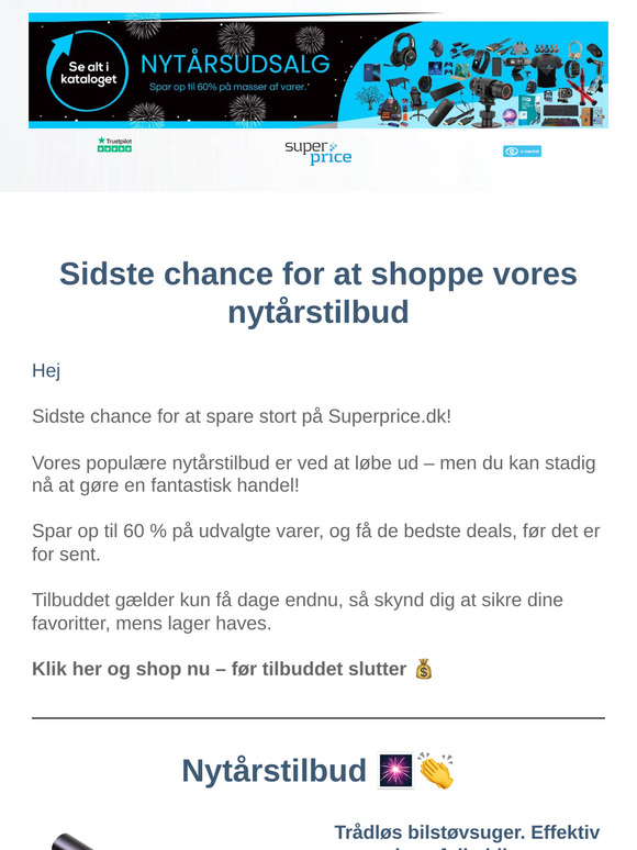 Sidste chance – Nytårsudsalg slutter snart! 🎆