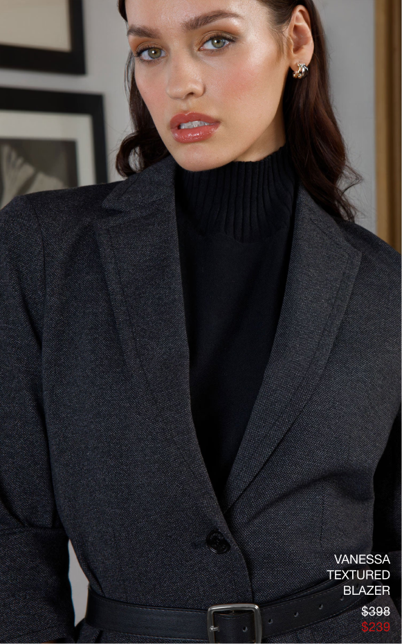 Vanessa Textured Blazer $239