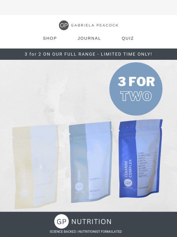 Reset your wellness with 3 for 2 on the whole range