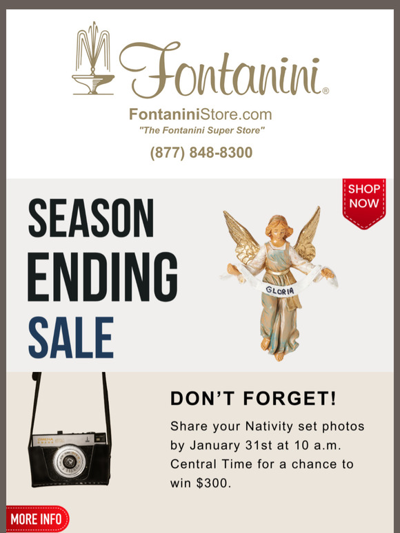 Fontanini Store - Season Ending Sale