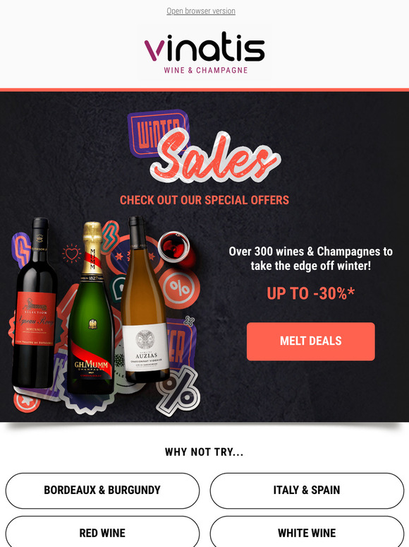 Warm up with the Winter Sales! ❄️🍷