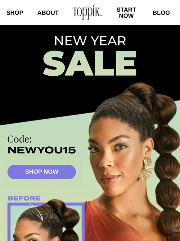 Kickstart the New Year with 15% OFF for Full Hair Confidence!