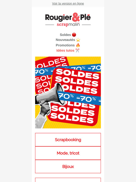 Alerte Soldes : jusqu'à -70% 🔥