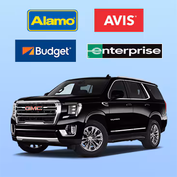 Alamo. Avis. Budget. Enerprise. Exclusive Rates on Rental Cars. Book Now, Pay Later