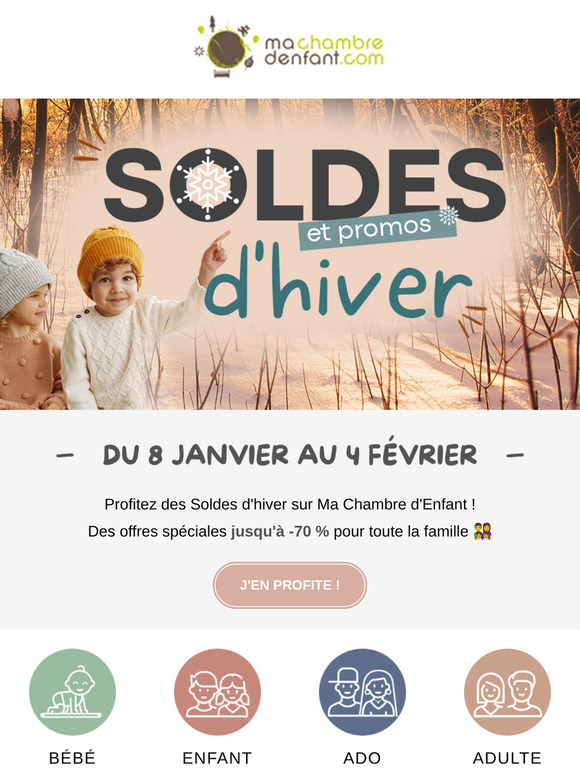 Soldes d'hiver : Jusqu'à -70 % sur tout, dès maintenant 🏃