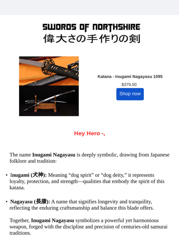 Curious what Inugami Nagayasu means in Japanese? Hint: 🐺
