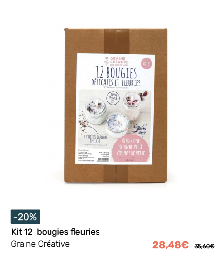 12 bougies fleuries