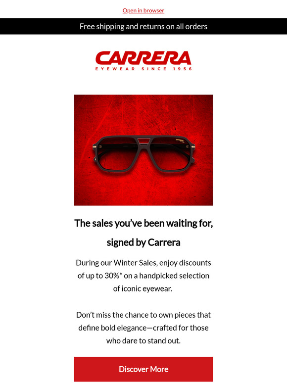 Carrera Winter Sales